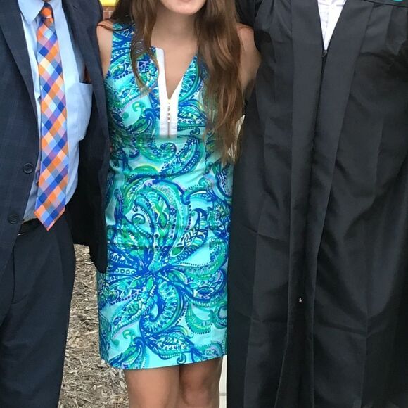 Lilly Pulitzer Front Zip Penelope Shift Dress - Picture 8 of 8